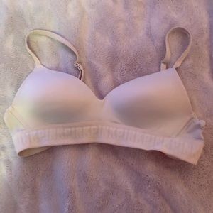 Blue clasp bra